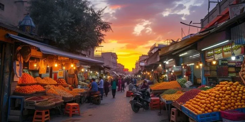 Evening Bazaar Road